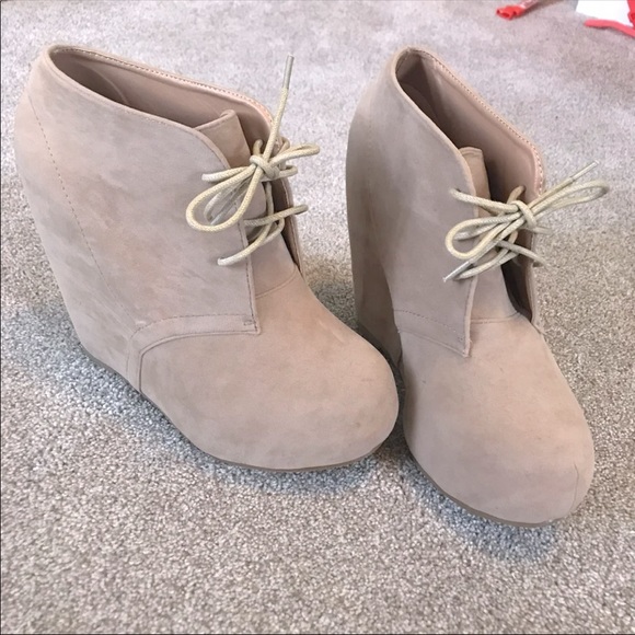 Glaze Shoes - Suede ‘Hidden Wedge’ booties